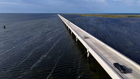 Rodanthe, US NC - 08 26, 2025:Rodanthe Bridge commonly called Jug Handle Bridge Video stock 330179669