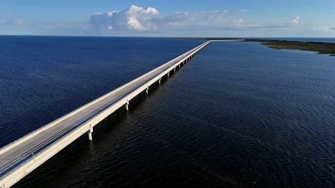 Rodanthe, US NC - 08 26, 2025:Rodanthe Bridge commonly called Jug Handle Bridge Video stock 330180436