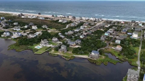 Rodanthe, US NC - 08 26, 2025:Rodanthe Bridge commonly called Jug Handle Bridge Video stock 330180974