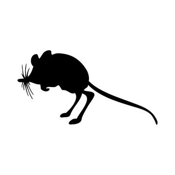 Rodents silhouettes Stock Illustration