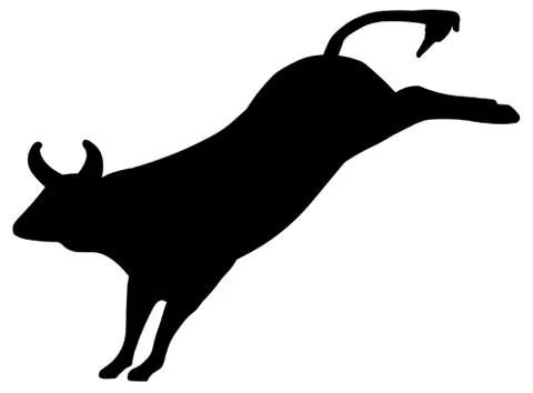 Rodeo Bull 库存插图