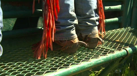 Rodeo, chutes and cowboys, #3 Stock Footage