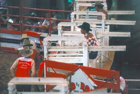 Rodeo chutes Stock Photos