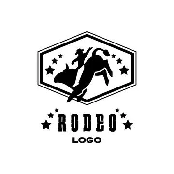 Rodeo cowboy wild west Stock Illustration