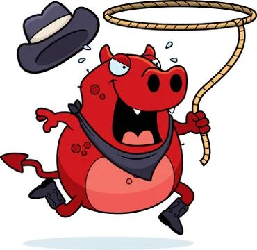 Rodeo devil Stock-Illustration