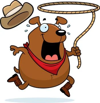 Rodeo Dog Stock Illustration