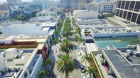 Rodeo Drive Aerial Vidéo 73968764