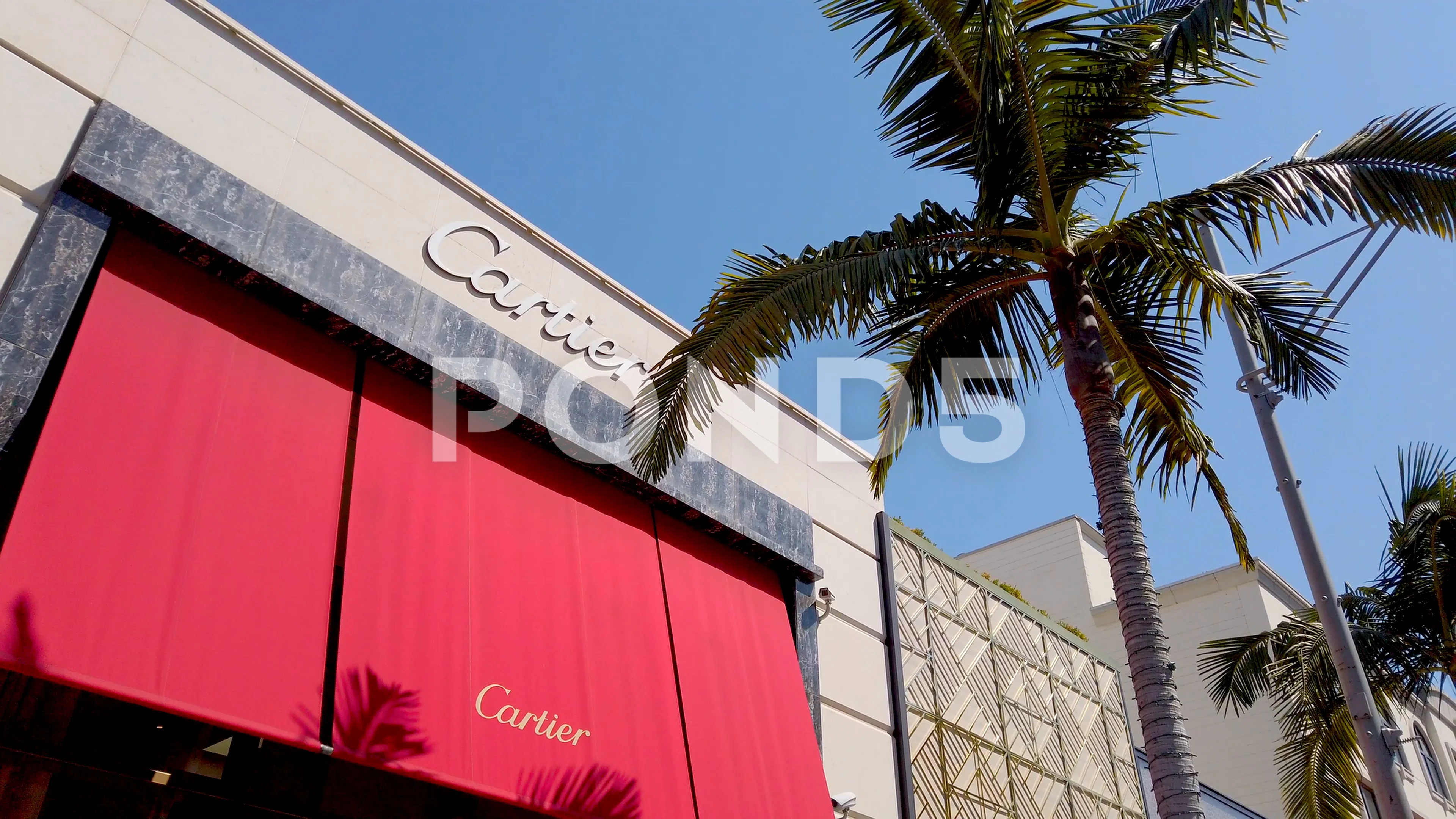 Rodeo Drive in Beverly Hills Cartier store LOS ANGELES USA APRIL 1 2019