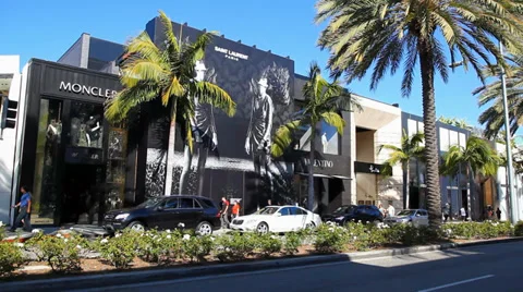 Rodeo Drive, Beverly Hills Video stock 37041404