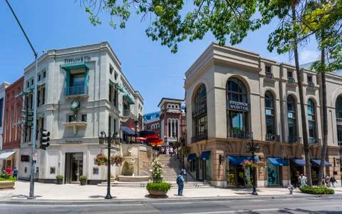 Rodeo Drive, Beverly Hills, Los Angeles, California, United States of America Stock Photos