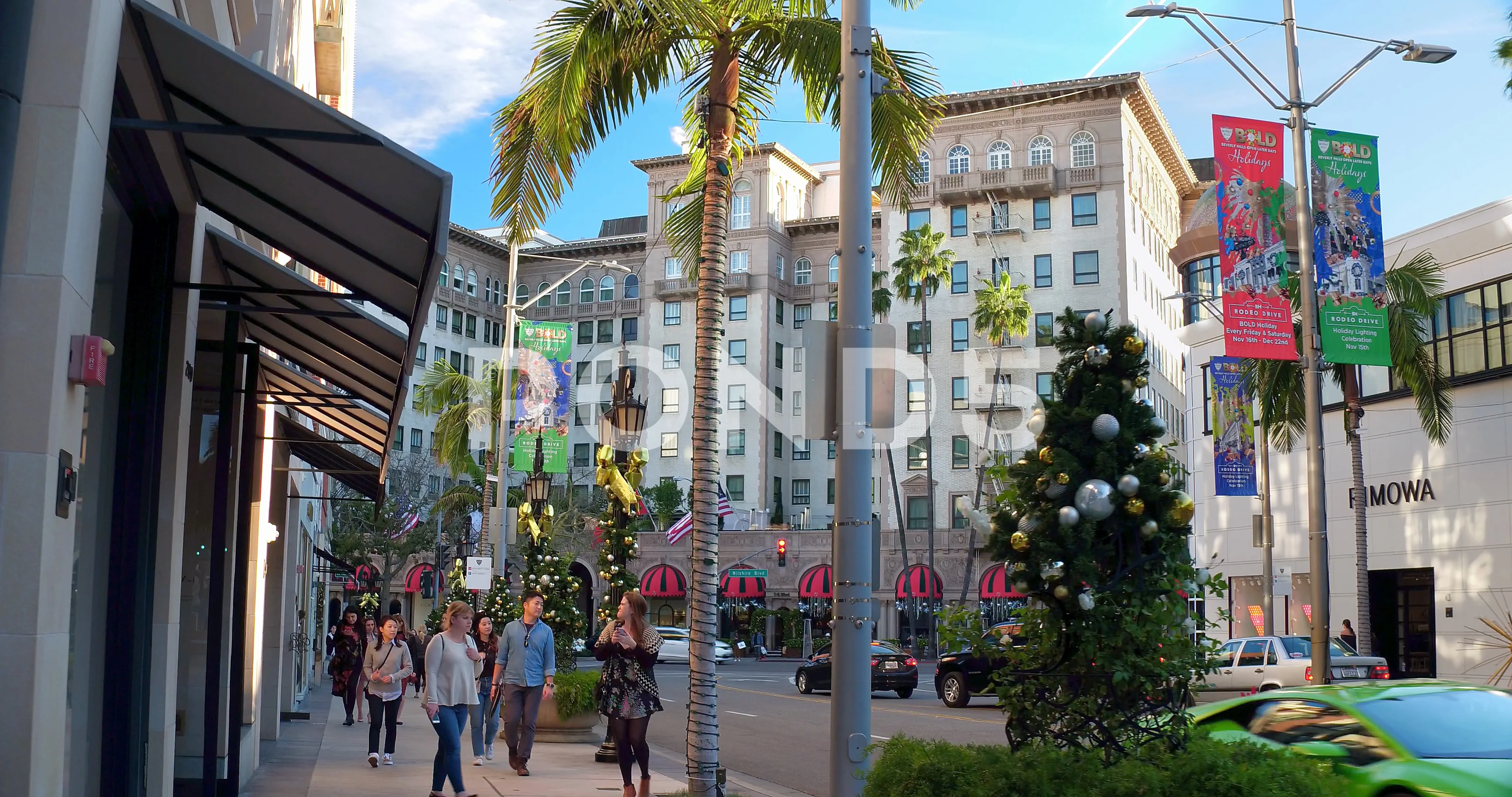 Beverly Hills CA USA, People On Rodeo Drive Walking In Front Of Louis  Vuitton High End Store Free Stock Video Footage Download Clips