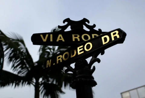 Rodeo Drive Sign 01 SD Vídeo Stock 765579