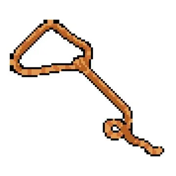 Rodeo lasso pixel art vector illustration Stock Illustration