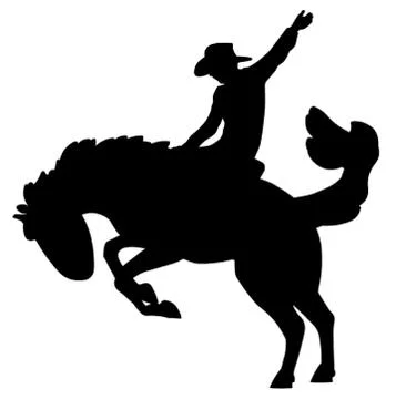 Rodeo Rider Stock Illustration