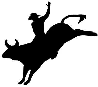Rodeo Rider Stock Illustration