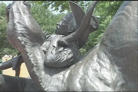 Rodeo Statue 库存影片 62185