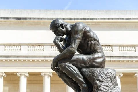 Rodin thinker statue Stock Photos