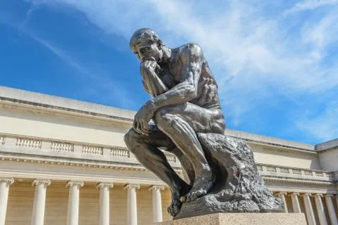 Rodin thinker statue Foto stock