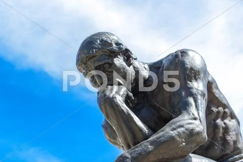 Rodin thinker statue Stock Photos