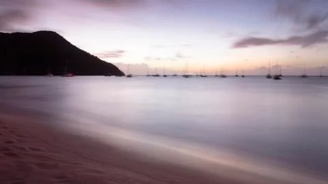 Rodney Bay Sunset Stock Photos