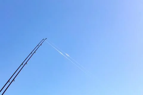 Rods on a blue sky Stock Photos