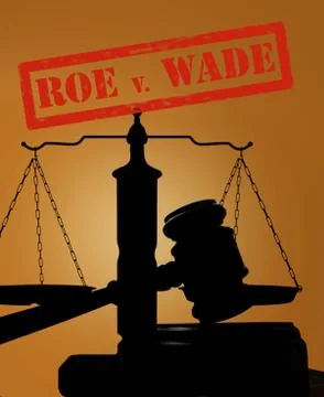 Roe v Wade concept Stock Photos