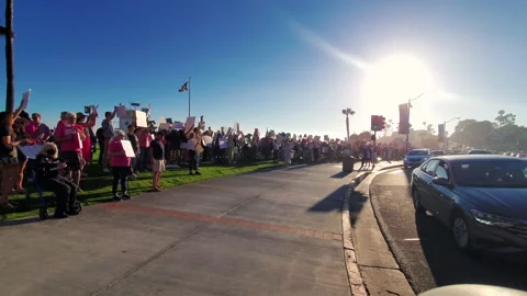 Roe V Wade Overturned Protest 스톡 동영상 198583927