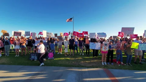Roe V Wade Overturned Protest 스톡 동영상 198591385