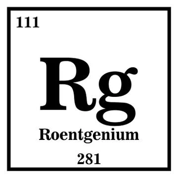 Roentgenium Periodic Table of the Elements Vector illustration eps 10 イラスト素材