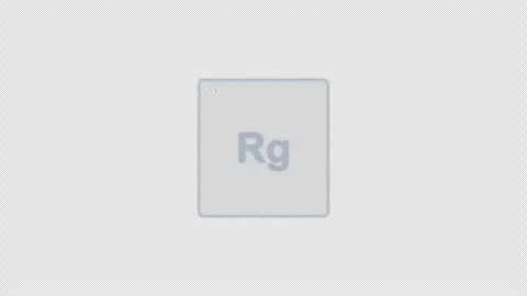 Roentgenium Rg Periodic Table Element Tile Clean No Text Animation Video Overlay Видео 339360430