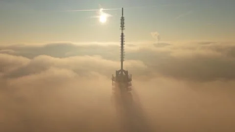 Roermond Television tower Stock Footage 304177872