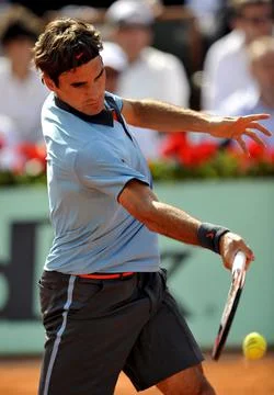 Roger Federer - 05 Jun 2009 Fotos de archivo