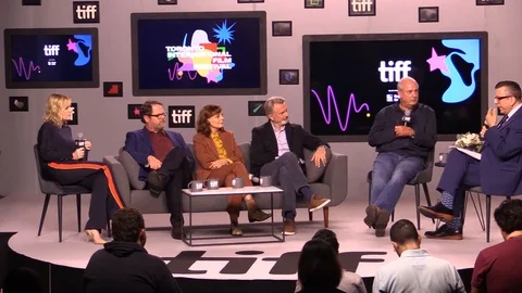 Roger Michell speaks at the press conference of ' Black Bird' during 2019 TIIF Video stock 117635851