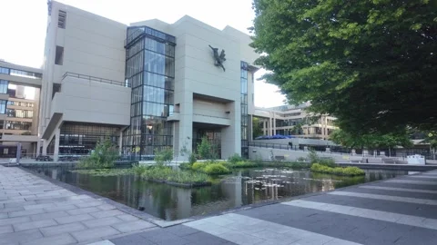 Roger Stevens Building - Brutalist Architecture at University of Leeds Stock-Footage 338219052