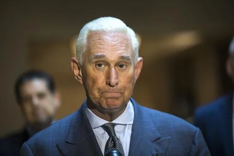 Roger Stone Testifies Before House Intelligence Committee, Washington, USA - 26  Foto stock