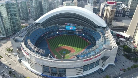 Rogers Centre Dome Open 2 Stock Footage 242804052