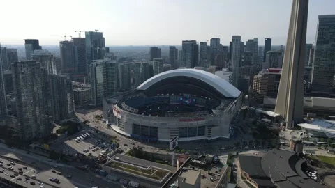 Rogers Centre Dome Open 4 Stock Footage 242804374