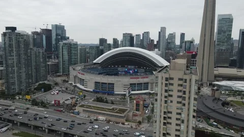 Rogers Centre Dome Open 5 Stock Footage 242804509