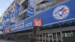 Rogers Center Front Blue Jays Season Tic, Stock Video