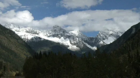 Rogers Pass Mt Range static Stock Footage 149910