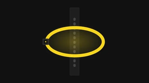 Rogowski Coil Flexible AC Current Sensor Loop Engineering Animation Stock Footage 346674446