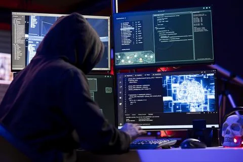 Rogue programmer uses AI deep learning to develop zero day exploit Stock Photos