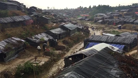 Rohingya Refugee Camps Stock Footage 84670363