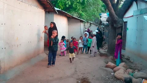 Rohingya Refugee lives in Refugee Camp 스톡 동영상 239998321