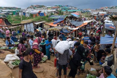 Rohingya refygee camp Stock Photos