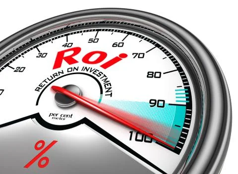 Roi conceptual meter Stock Illustration