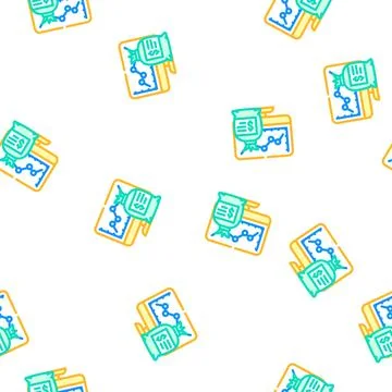 Roi increase vector seamless pattern Stock Illustration