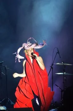 Roisin Murphy on stage in Bucharest Stock Photos
