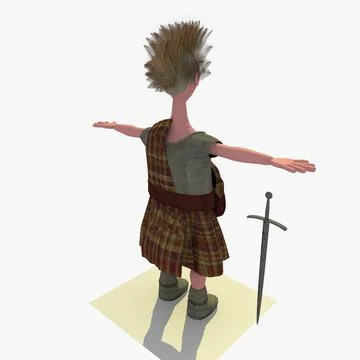 Roland The Cartoon Warrior ~ 3D Model #91428738 | Pond5