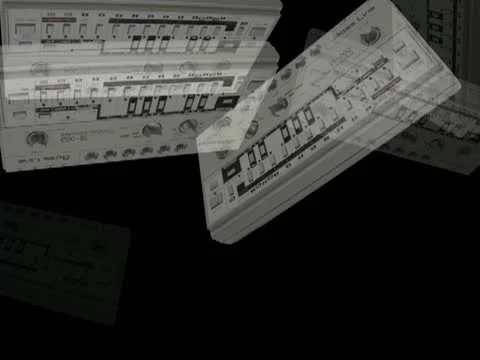 Roland Tb 303 - Vj Loop Particles 库存影片 22156730